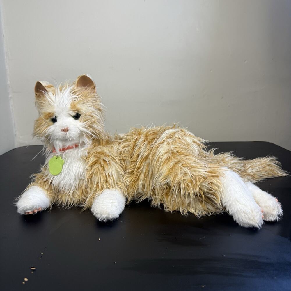 JOY FOR ALL Hasbro 2015 Orange Tabby Cat Interactive Companion Pet Works Great